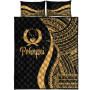 Pohnpei Quilt Bet Set - Gold Polynesian Tentacle Tribal Pattern 5