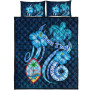 Guam Personalised Quilt Bed Set - Turtle and Tribal Tattoo Of Polynesian 5