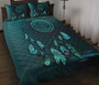 Palau Polynesian Quilt Bed Set Dreamcatcher Blue 1