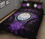 Marshall Islands Polynesian Quilt Bed Set Hibiscus Purple 2