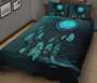 Marshall Islands Polynesian Quilt Bed Set Dreamcatcher Blue 2