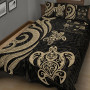 Fiji Quilt Bed Set - Gold Tentacle Turtle Crest 4