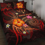 Kosrae Polynesian Personalised Quilt Bed Set - Legend of Kosrae (Red) 1