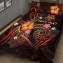 Tuvalu Polynesian Personalised Quilt Bed Set - Legend of Tuvalu (Red) 4