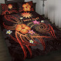 Nauru Polynesian Personalised Quilt Bed Set - Legend of Nauru (Red) 4