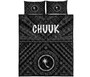 Chuuk Quilt Bed Set - Chuuk Seal With Polynesian Tattoo Style ( Black) 5