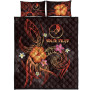 Yap Polynesian Personalised Quilt Bed Set - Legend of Yap (Red) 5