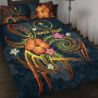 Chuuk Polynesian Personalised Quilt Bed Set - Legend of Chuuk (Blue) 1
