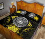 American Samoa Polynesian Quilt Bed Set Hibiscus Yellow 4