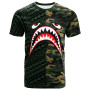 Philippines Custom Personalised T-Shirt - Shark Cartoon In Camo Syle 1