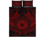 American Samoa Polynesian Quilt Bed Set - Red Seal 5