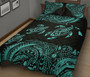 Hawaii Polynesian Quilt Bed Set - Blue Sea Turtle 2