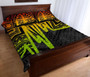 American Samoa Quilt Bed Sets - Seal With Polynesian Pattern Heartbeat Style (Reggae) 4
