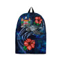 Fiji Polynesian Backpack - Blue Turtle Hibiscus 1