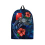 Wallis and Futuna Polynesian Backpack - Blue Turtle Hibiscus 1