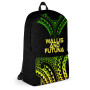 Wallis and Futuna Polynesian Backpack - Reggae Tribal Pattern 6