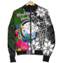 Marshall Islands Bomber Jacket - Turtle Plumeria Banana Leaf Crest 5