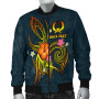 Pohnpei Polynesian Personalised Bomber Jacket - Legend of Pohnpei (Blue) 4