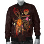 Polynesian Tahiti Personalised Bomber Jacket - Legend of Tahiti (Red) 3