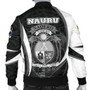 Nauru Polynesian Bomber Jacket - Nauru Spirit (White) 2