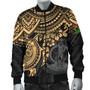 Vanuatu Polynesian Bomber Jacket - Gold Turtle 4