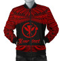 Hawaii Polynesian Custom Personalised Bomber Jacket - Hawaii Pride Red Version 1