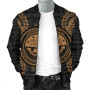 Federated States Of Micronesia Polynesian Bomber Jacket Map Gold 3