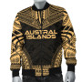 Austral Islands Polynesian Chief Bomber Jacket - Gold Version 4