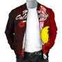 New Caledonia Polynesian Bomber Jacket - Coat Of Arm With Hibiscus 3