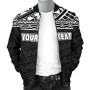 Polynesian Custom Personalised Bomber Jacket - Black Style 3