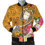 Fiji Bomber Jacket - Turtle Plumeria (Gold) 2