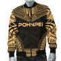 Pohnpei Polynesian Chief Bomber Jacket - Gold Version 4