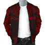 Pohnpei Polynesian Chief Bomber Jacket - Red Version 3