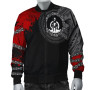 Vanuatu Polynesian Bomber Jacket - Polynesian Chain Style 4