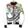 The Philippines Bomber Jacket - Summer Plumeria (White) 5