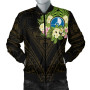 Yap State Bomber Jacket - Polynesian Gold Patterns Collection 5