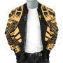 Cook Islands Bomber Jackets - Polynesian Tattoo Gold 3