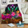 Kosrae Premium Blanket - Summer Hibiscus 1