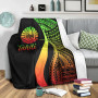 Tahiti Premium Blanket - Reggae Polynesian Tentacle Tribal Pattern 4