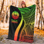 Tahiti Premium Blanket - Reggae Polynesian Tentacle Tribal Pattern 6