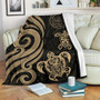 Palau Premium Blanket - Gold Tentacle Turtle 1