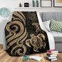 Palau Premium Blanket - Gold Tentacle Turtle 3