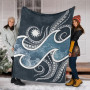 Nauru Polynesian Premium Blanket - Ocean Style 6