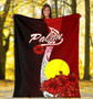 Palau Polynesian Premium Blanket - Coat Of Arm With Hibiscus 6