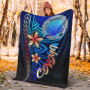 Northern Mariana Islands Premium Blanket - Vintage Tribal Mountain 2