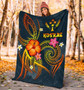 Kosrae Polynesian Premium Blanket - Legend of Kosrae (Blue) 4