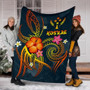 Kosrae Polynesian Premium Blanket - Legend of Kosrae (Blue) 6