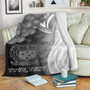 Samoa Custom Personalised Premium Blanket - Samoa Seal Wave Style (Black) 2