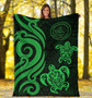 Palau Premium Blanket - Green Tentacle Turtle 5