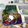 Yap Premium Blanket - Rainbow Polynesian Pattern 4